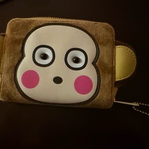 Sanrio Brown Wallet with Banana Design